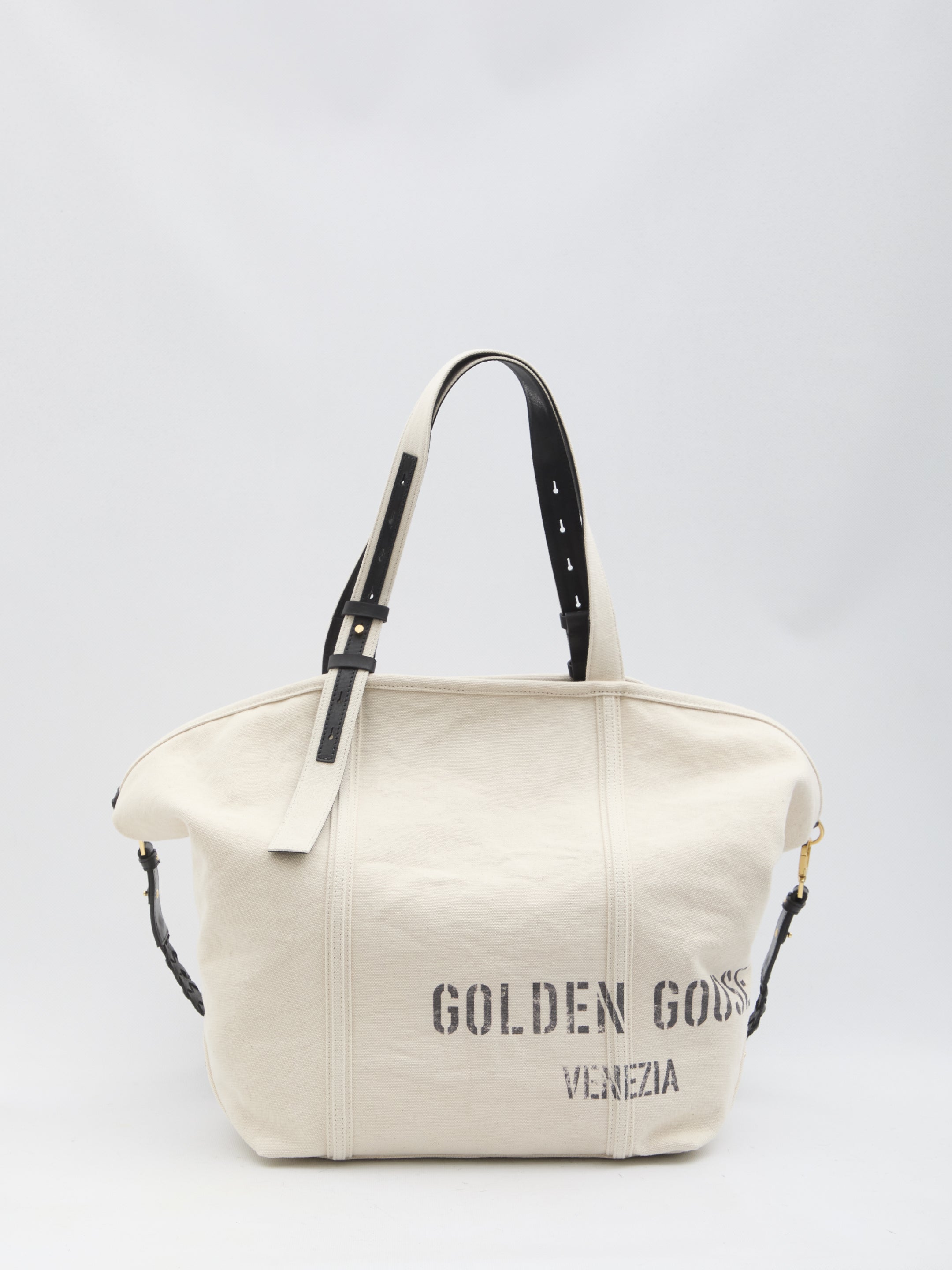 GOLDEN GOOSE OS canvas shopping bag