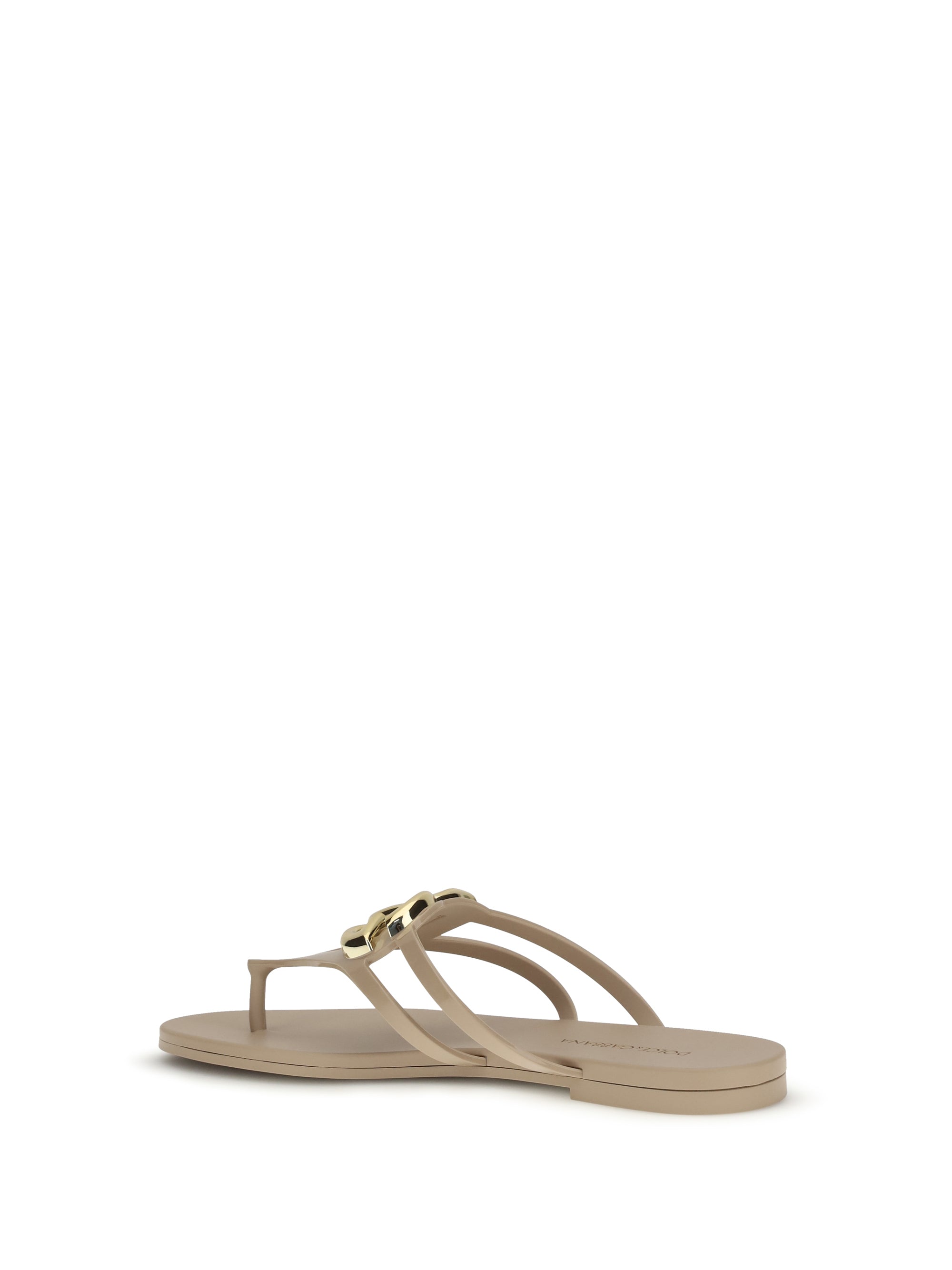 DOLCE & GABBANA 36 logo rubber sandals
