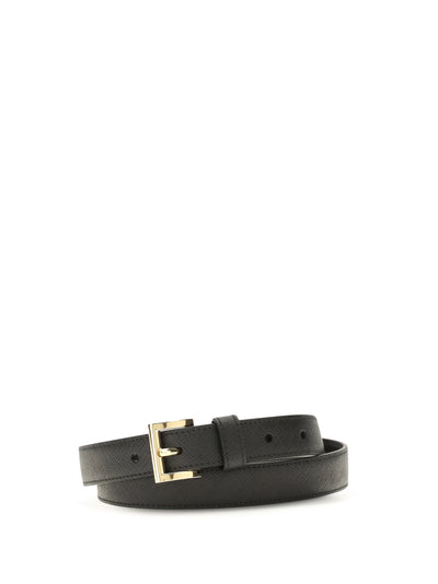 saffiano leather belt