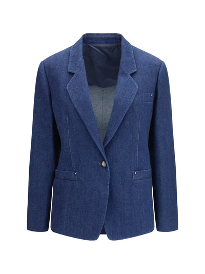 single-breasted denim jacket