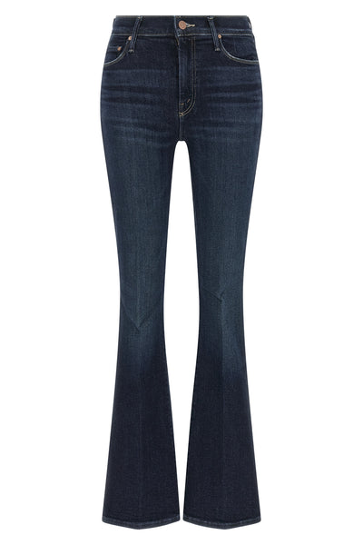 mother the weekender jeans redefine the flared silhouette through a sartorial