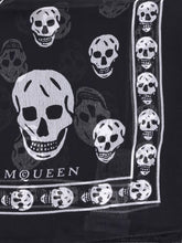 ALEXANDER MCQUEEN OS silk skull scarf