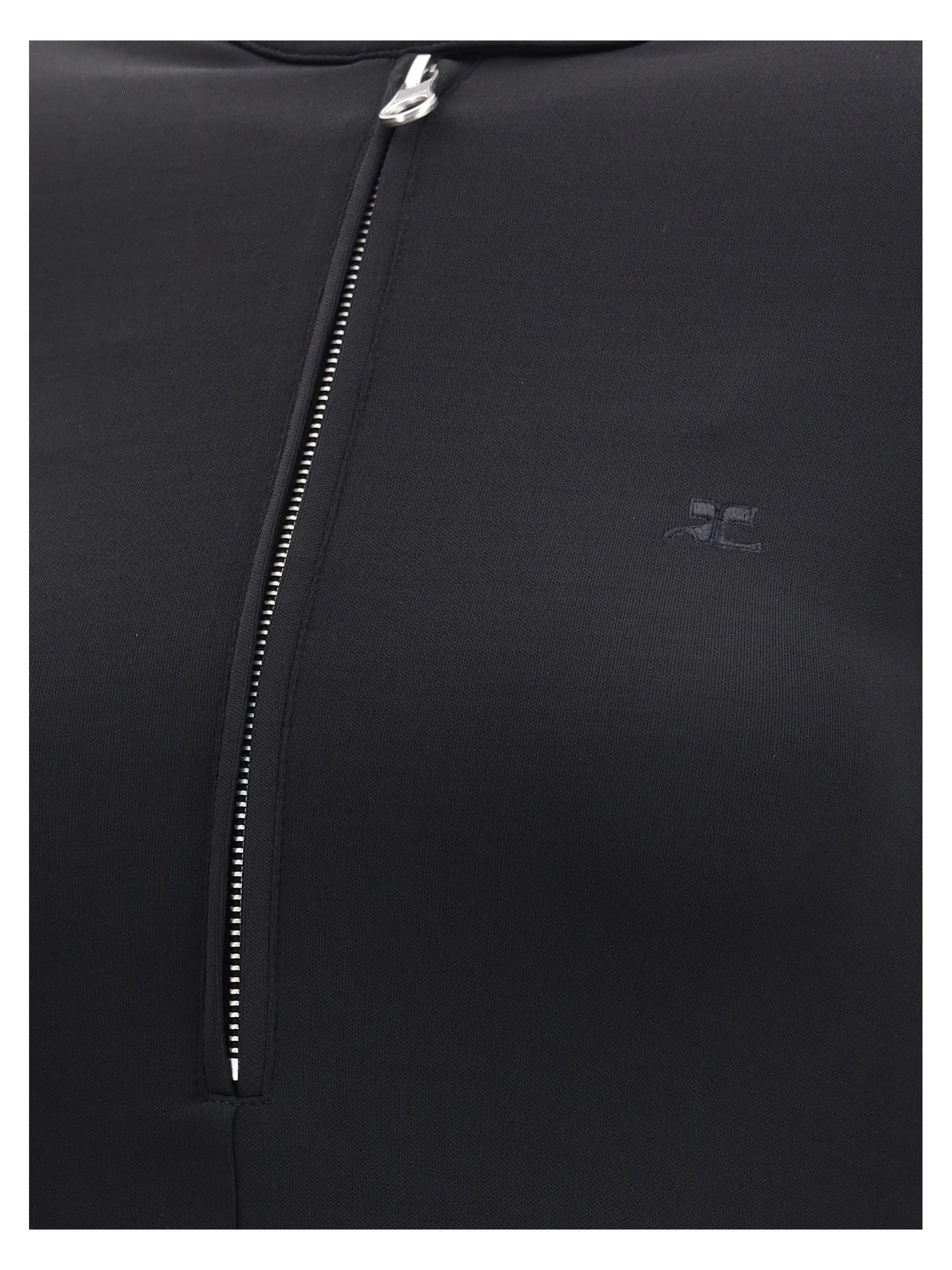 COURRÈGES 38 zippered jersey biker dress
