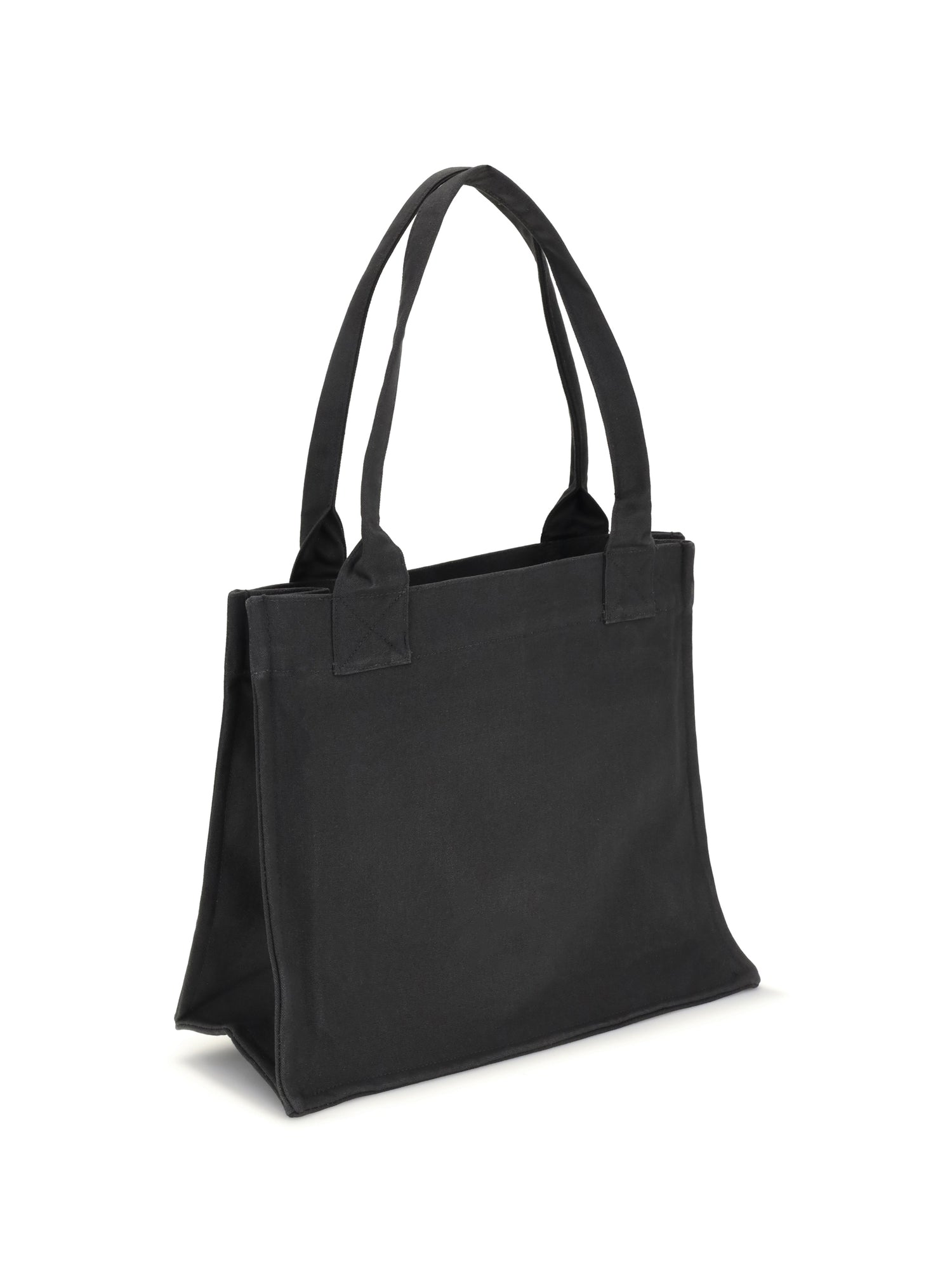 GANNI OS logo canvas tote bag
