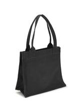 GANNI OS logo canvas tote bag
