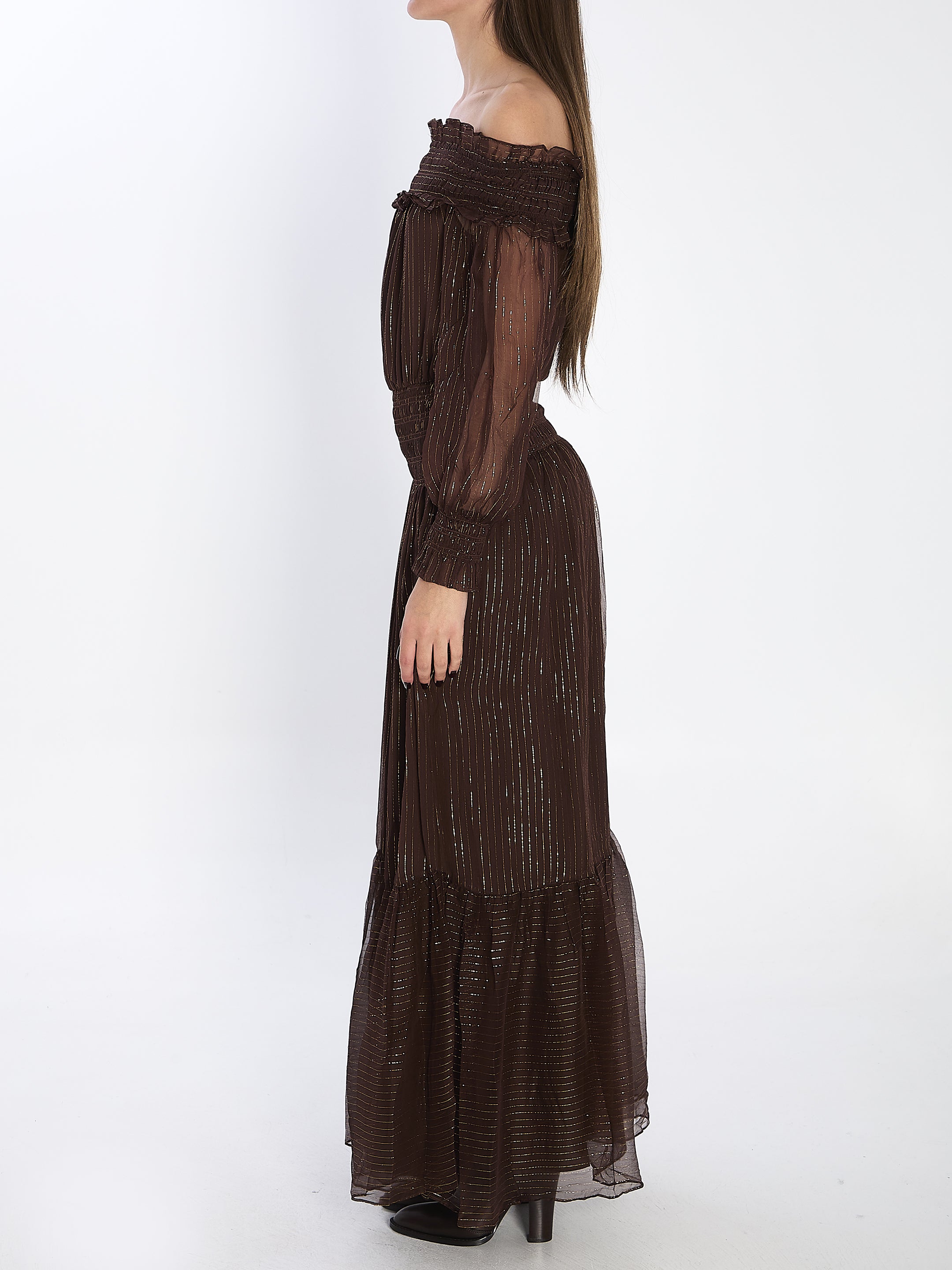 SELF PORTRAIT 6 georgette maxi dress
