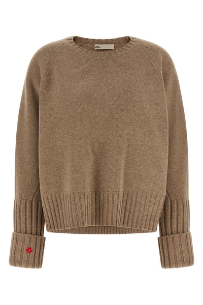 the tory burch pure wool crew neck sweater defines an essential aesthetic throug