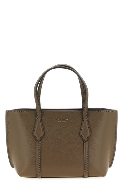 perry mini hammered leather shopping bag