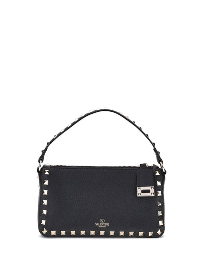 rockstud leather shoulder bag