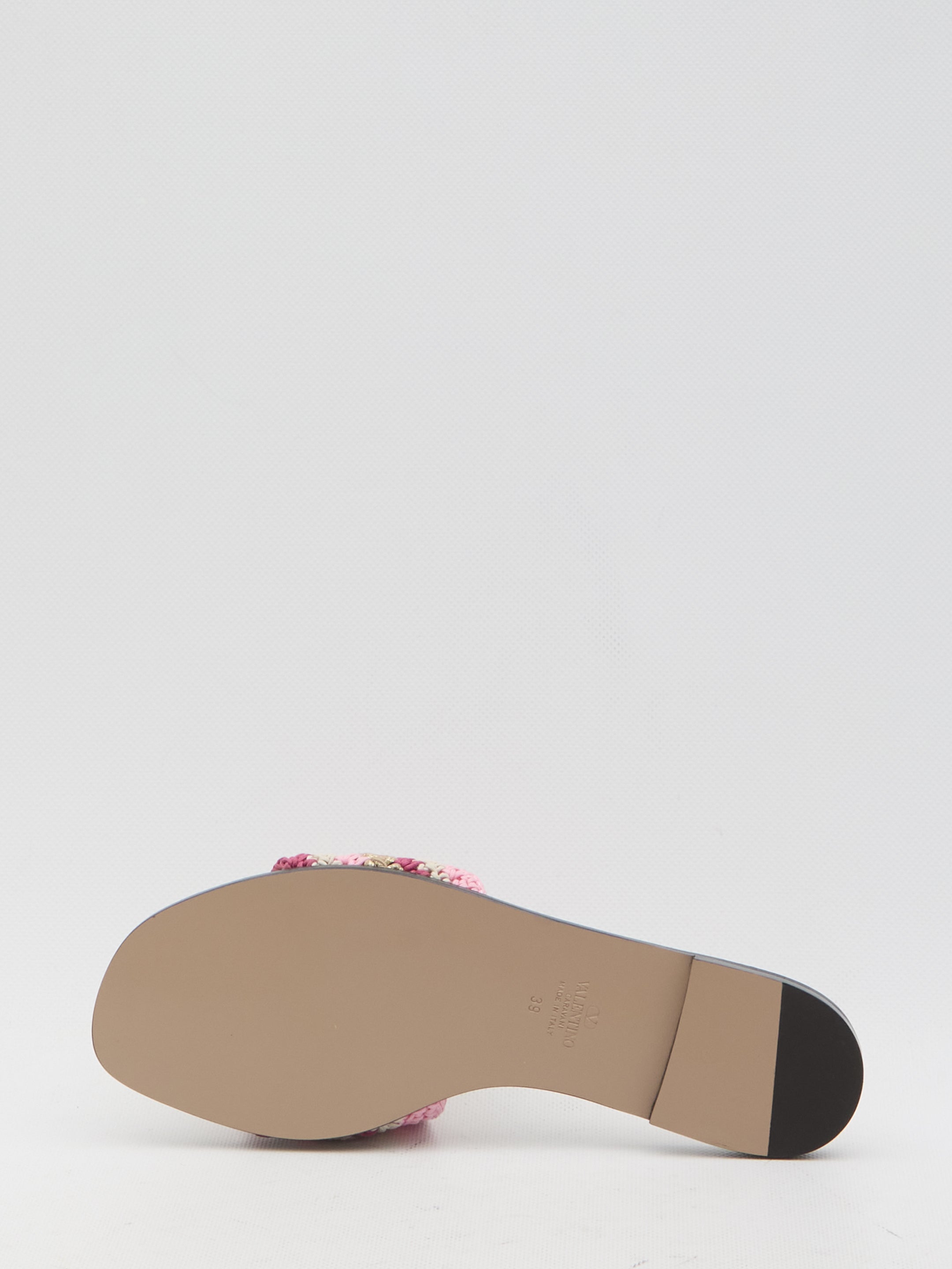 VALENTINO GARAVANI 37 vlogo signature slide sandals