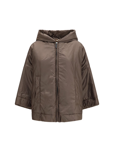 hooded added jacket