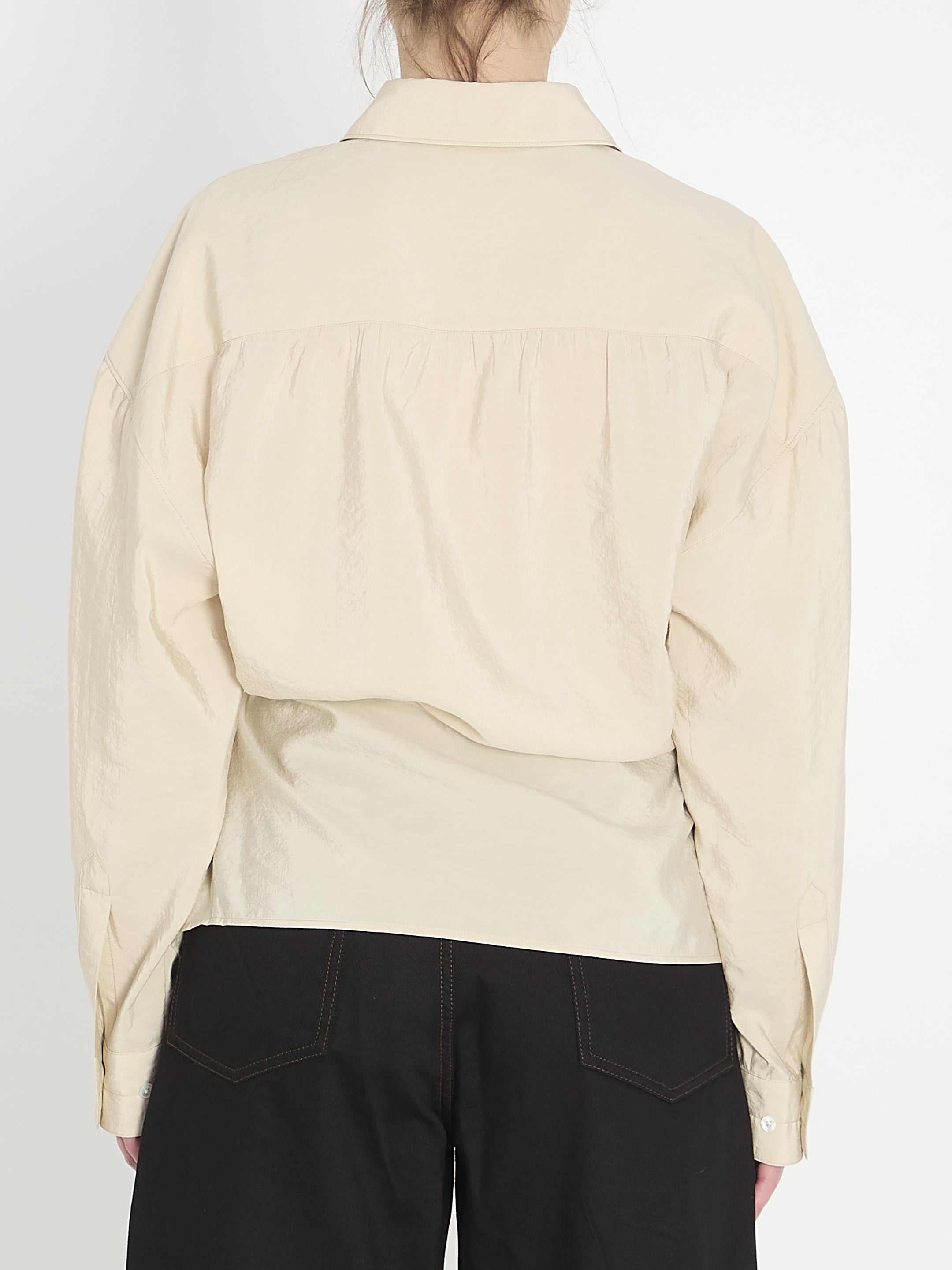 LEMAIRE 36 straight collar twisted shirt
