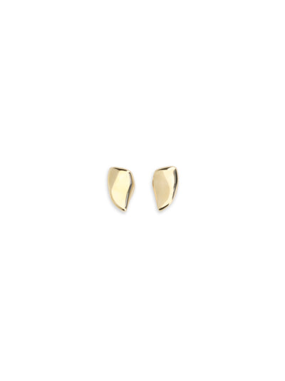 geometric gold earrings