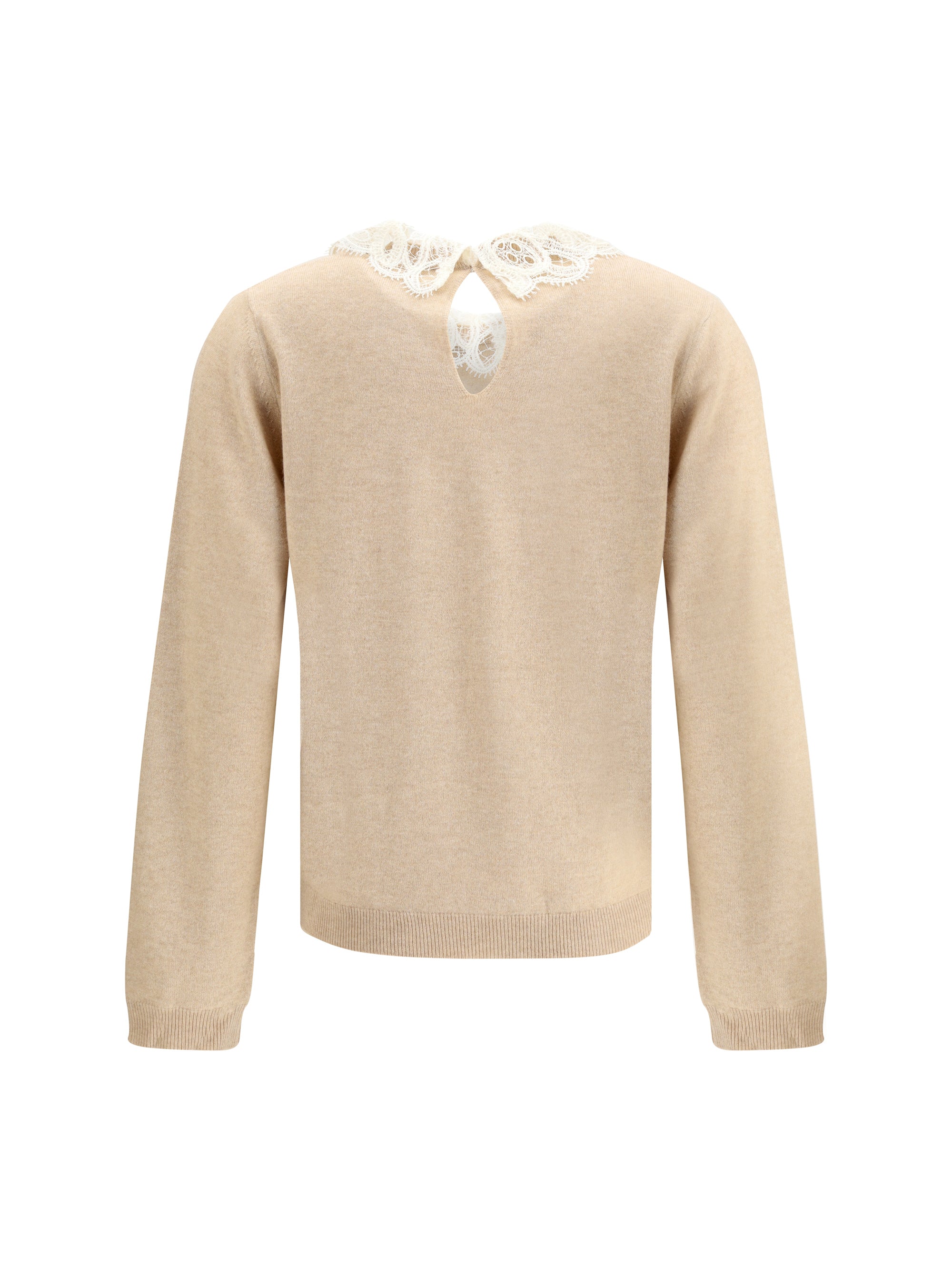 FABIANA FILIPPI 44 lace collar sweater