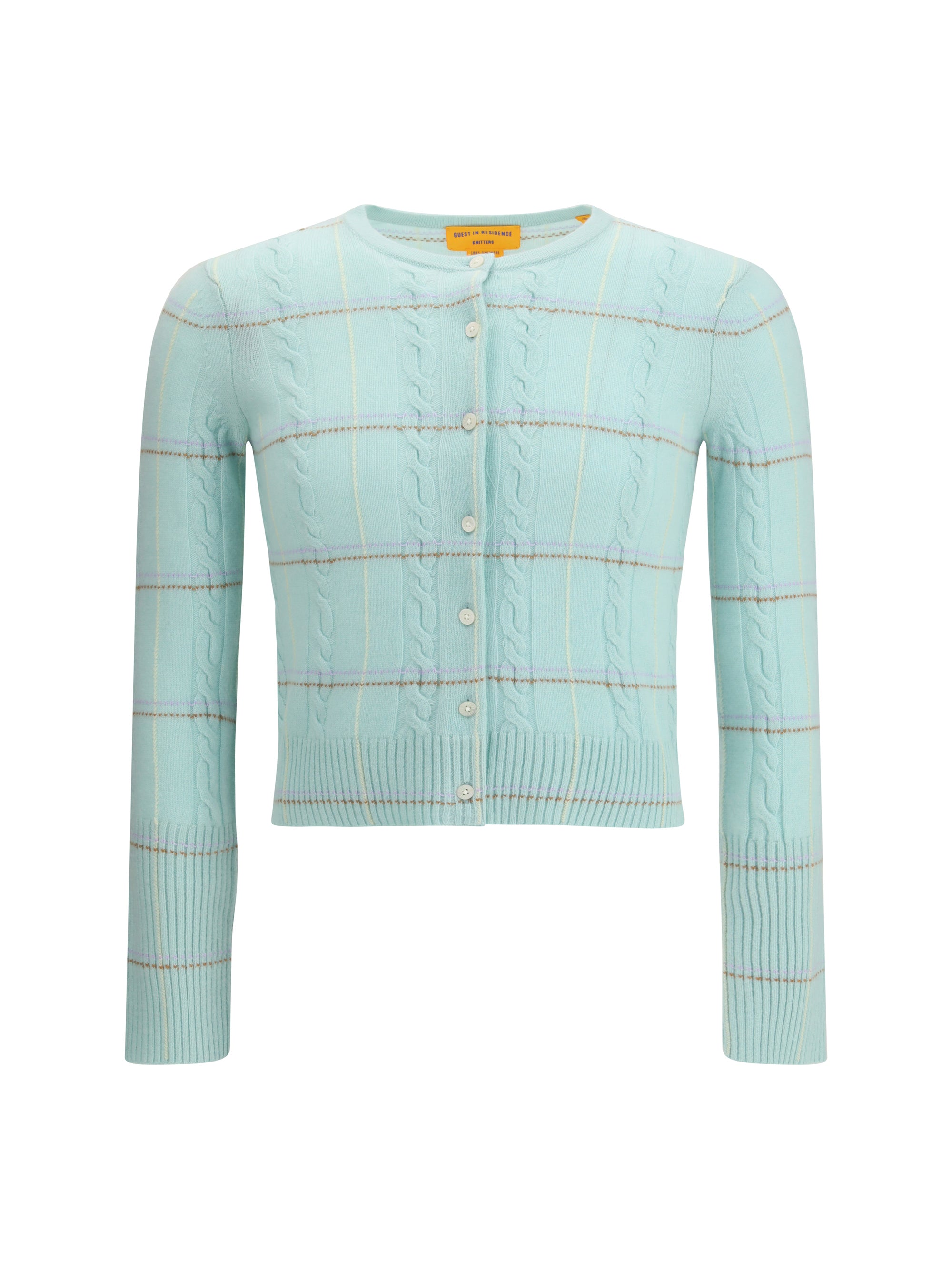 GUEST IN RESIDENCE M jane check cardigan