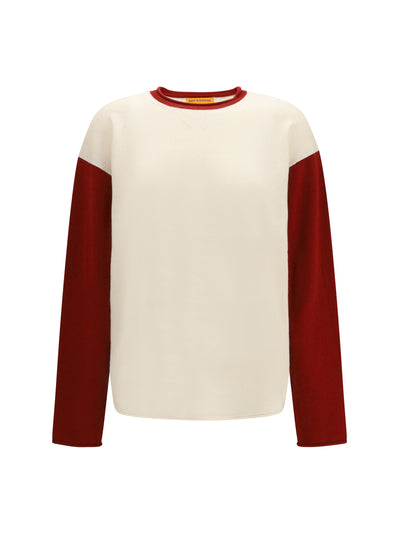 baseball oversized crew sweater