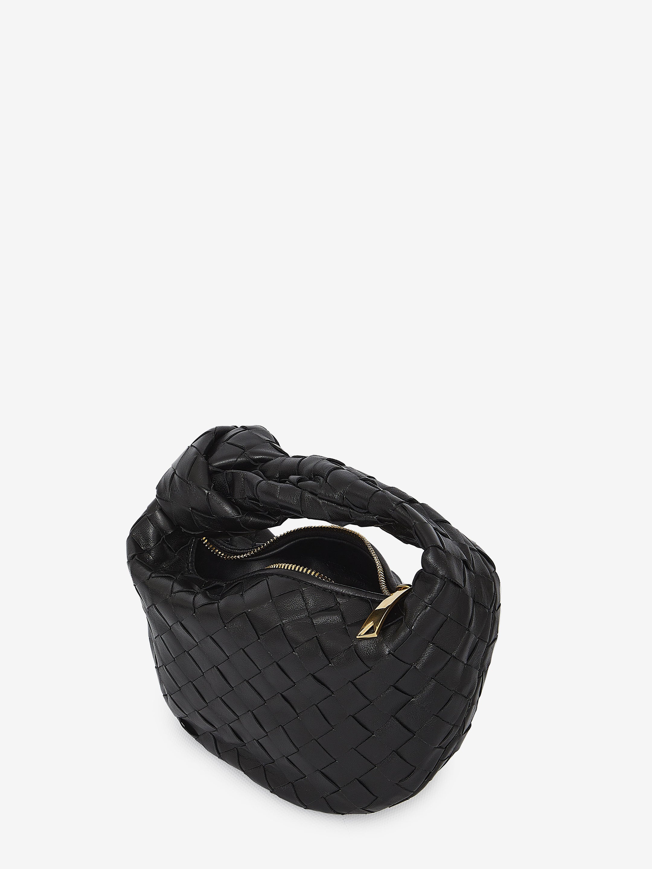 BOTTEGA VENETA OS black mini jodie bag