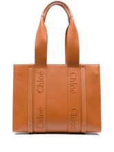 chloe-woody-medium-brown-leather-tote