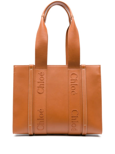 Woody Medium Leather Tote