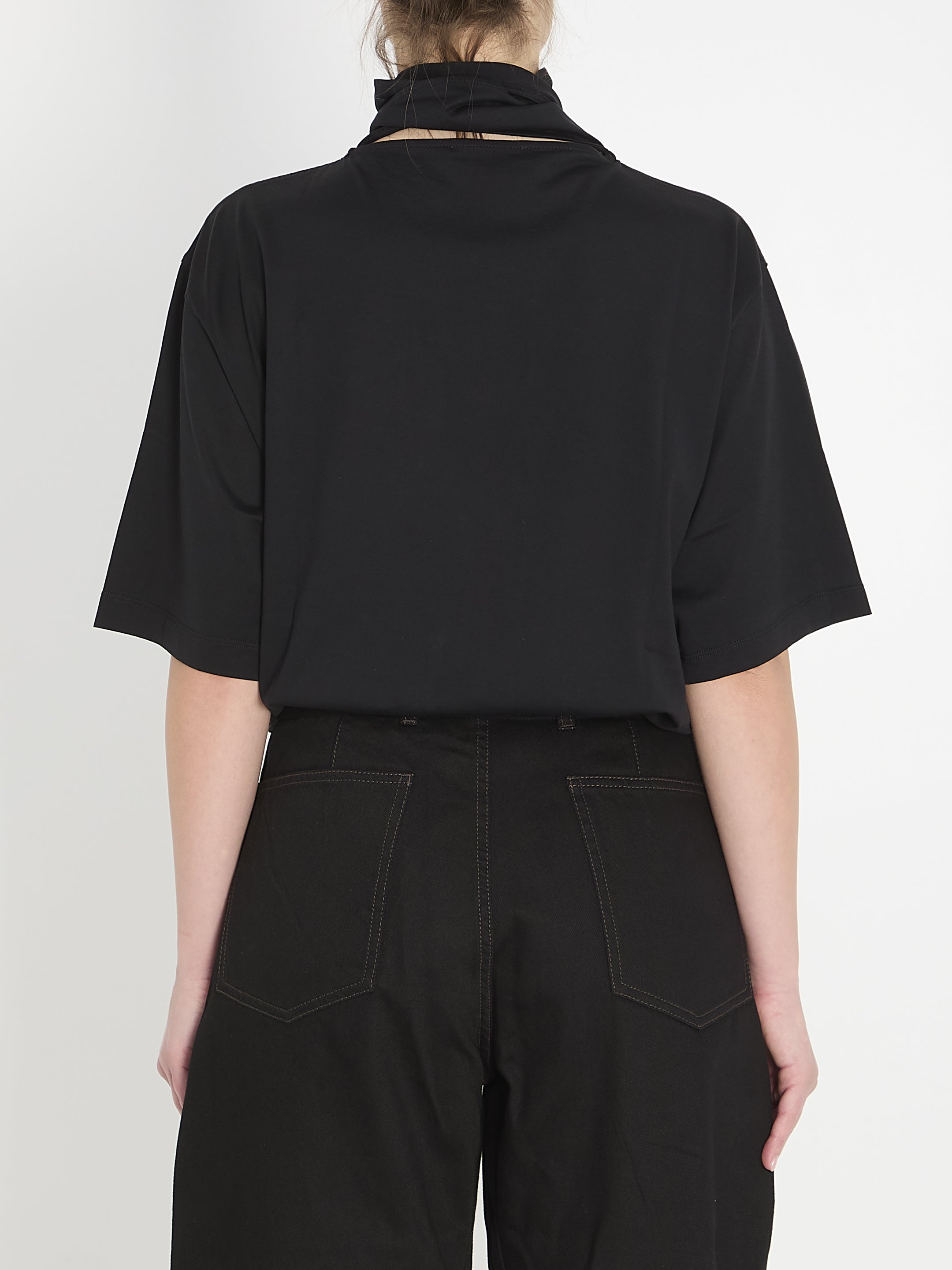 LEMAIRE M t-shirt with scarf