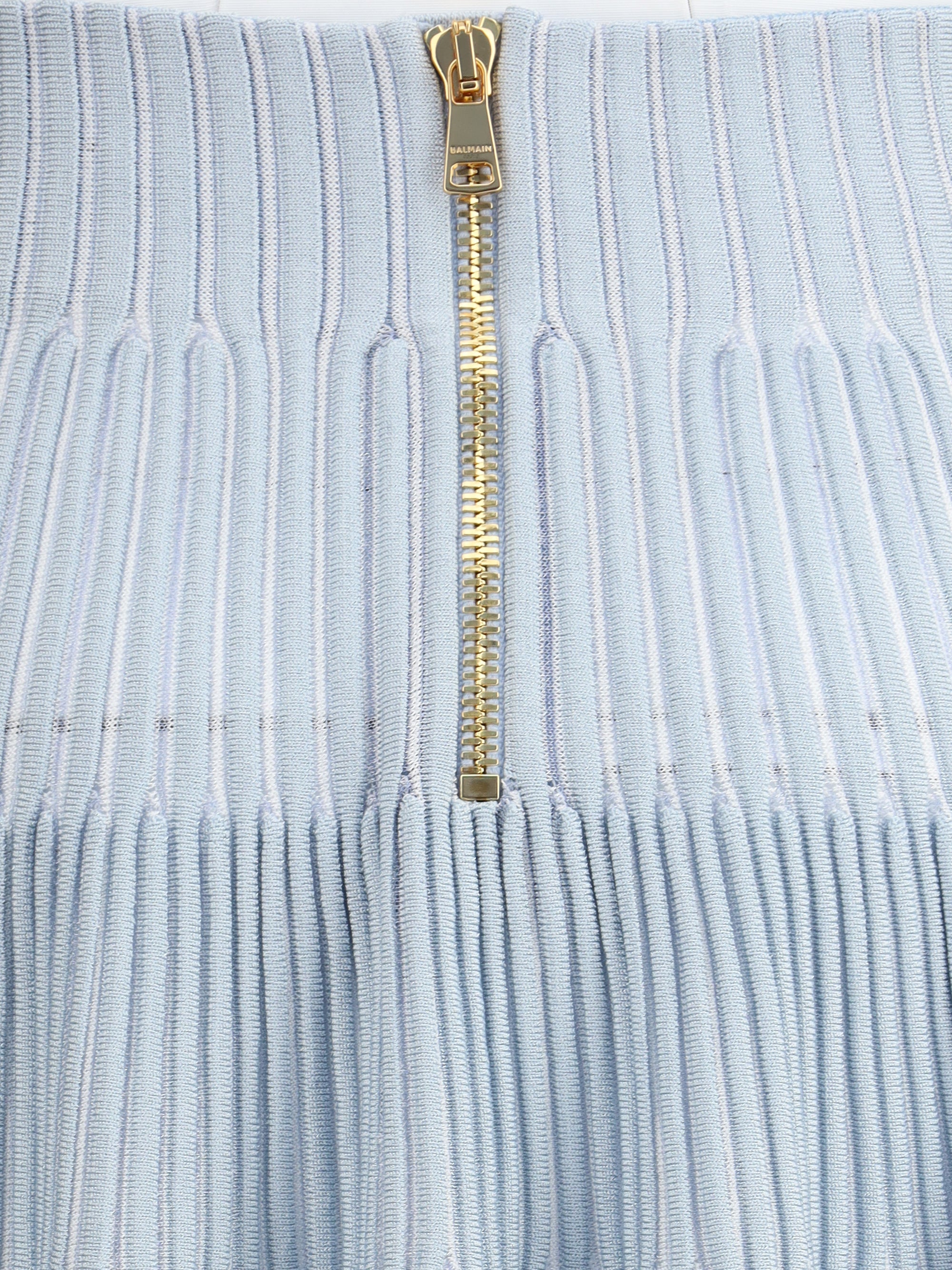 BALMAIN 36 knit miniskirt