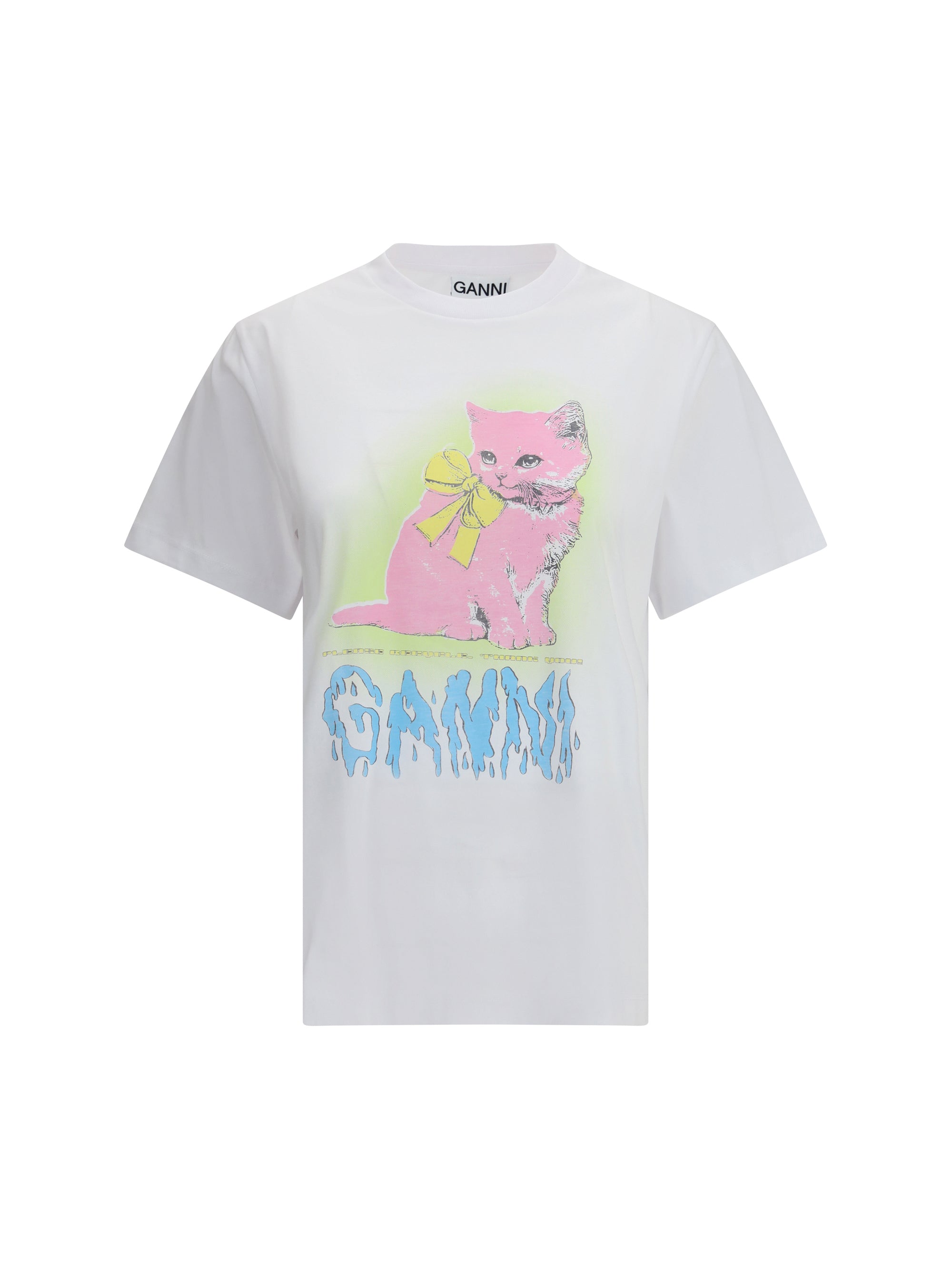 GANNI L kitty t-shirt
