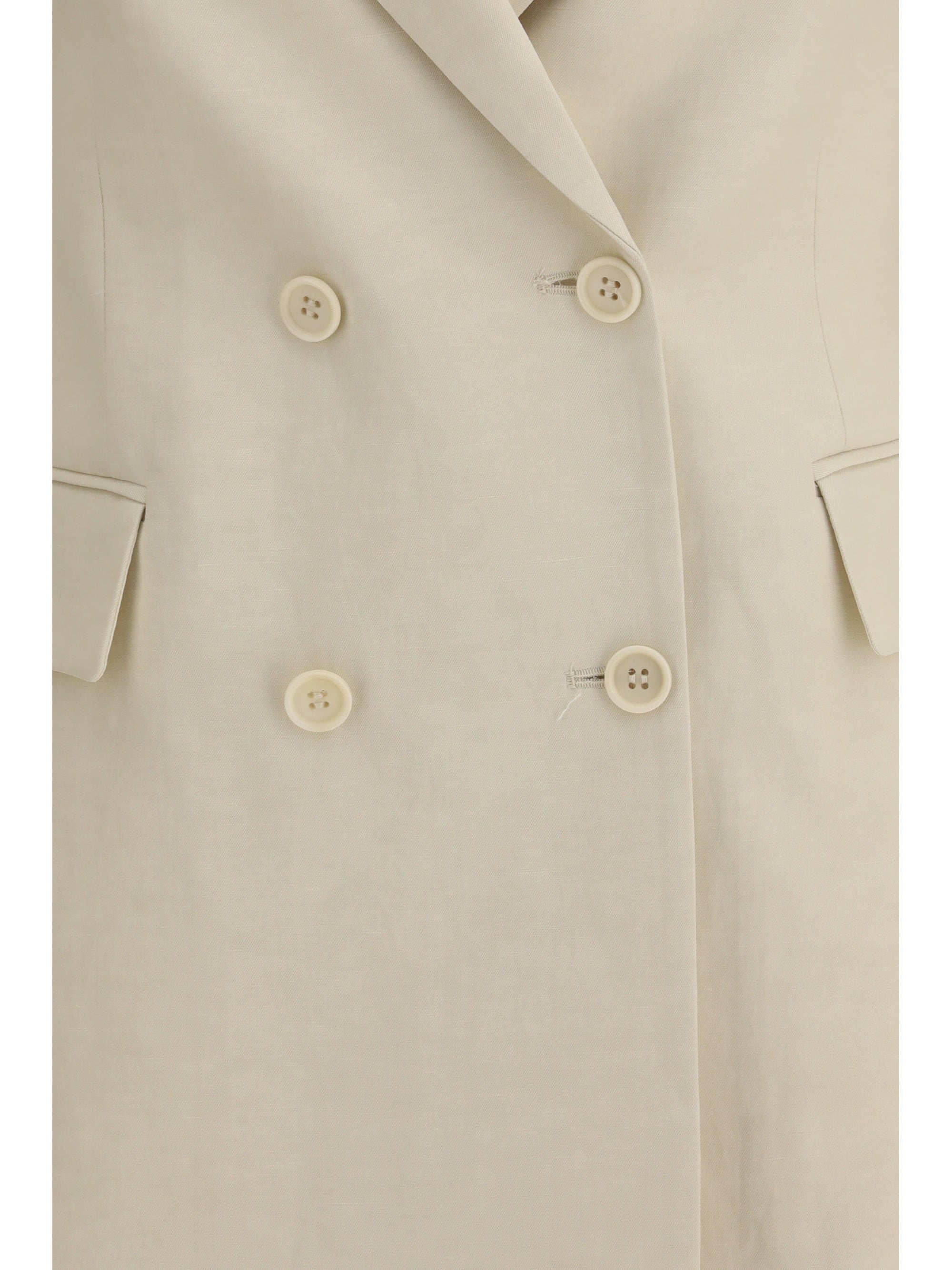 P.A.R.O.S.H. L double-breasted blazer in a ribbed fabric