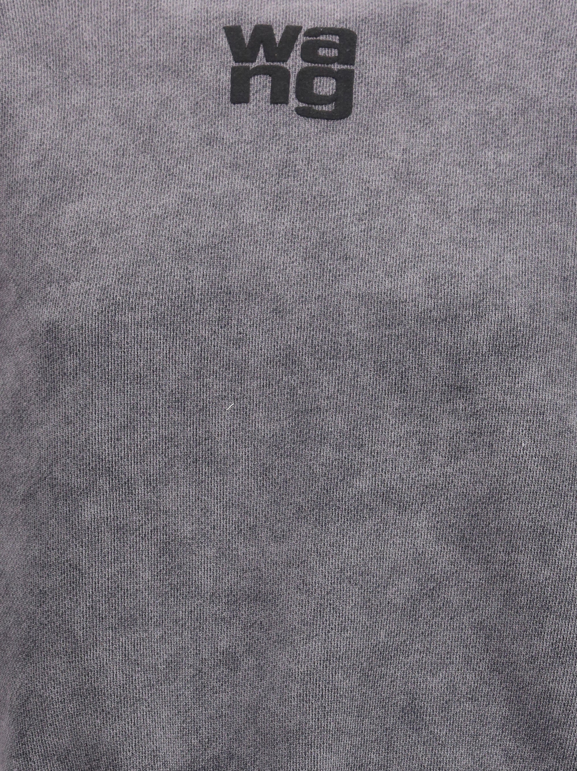 ALEXANDER WANG M  embossed logo crewneck sweatshirt