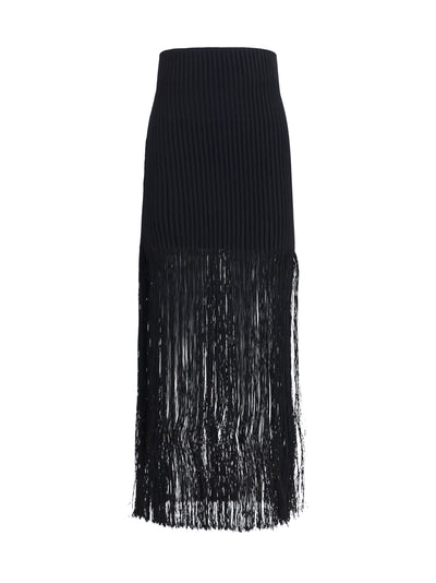 fringe pencil skirt
