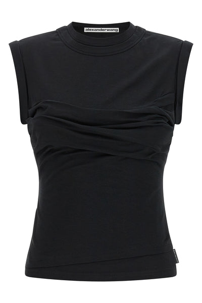 the alexander wang twisted bust layered tank top redefines the codes of everyd