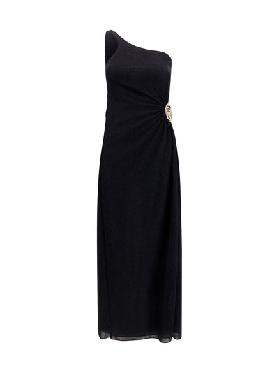 lumière one-shoulder dress with spiral detail