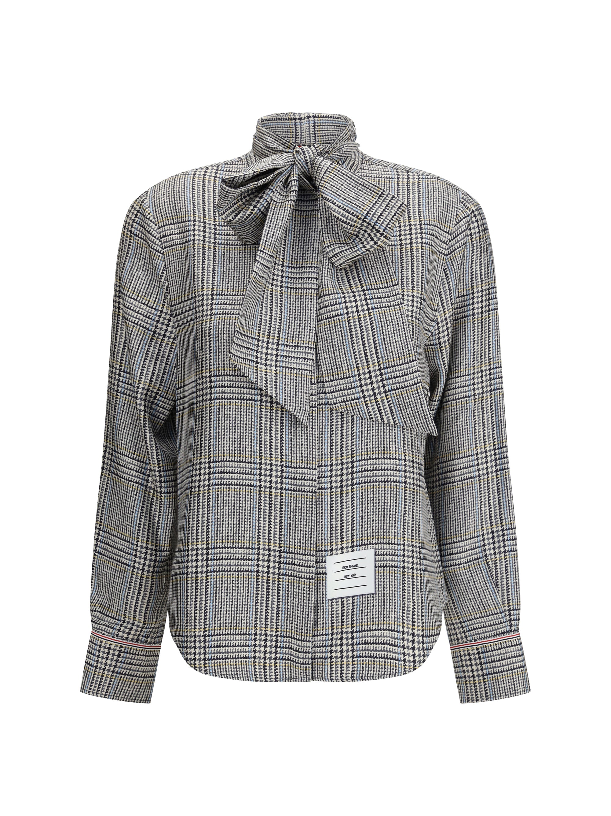 THOM BROWNE 38 hunting tweed silk twill shirt
