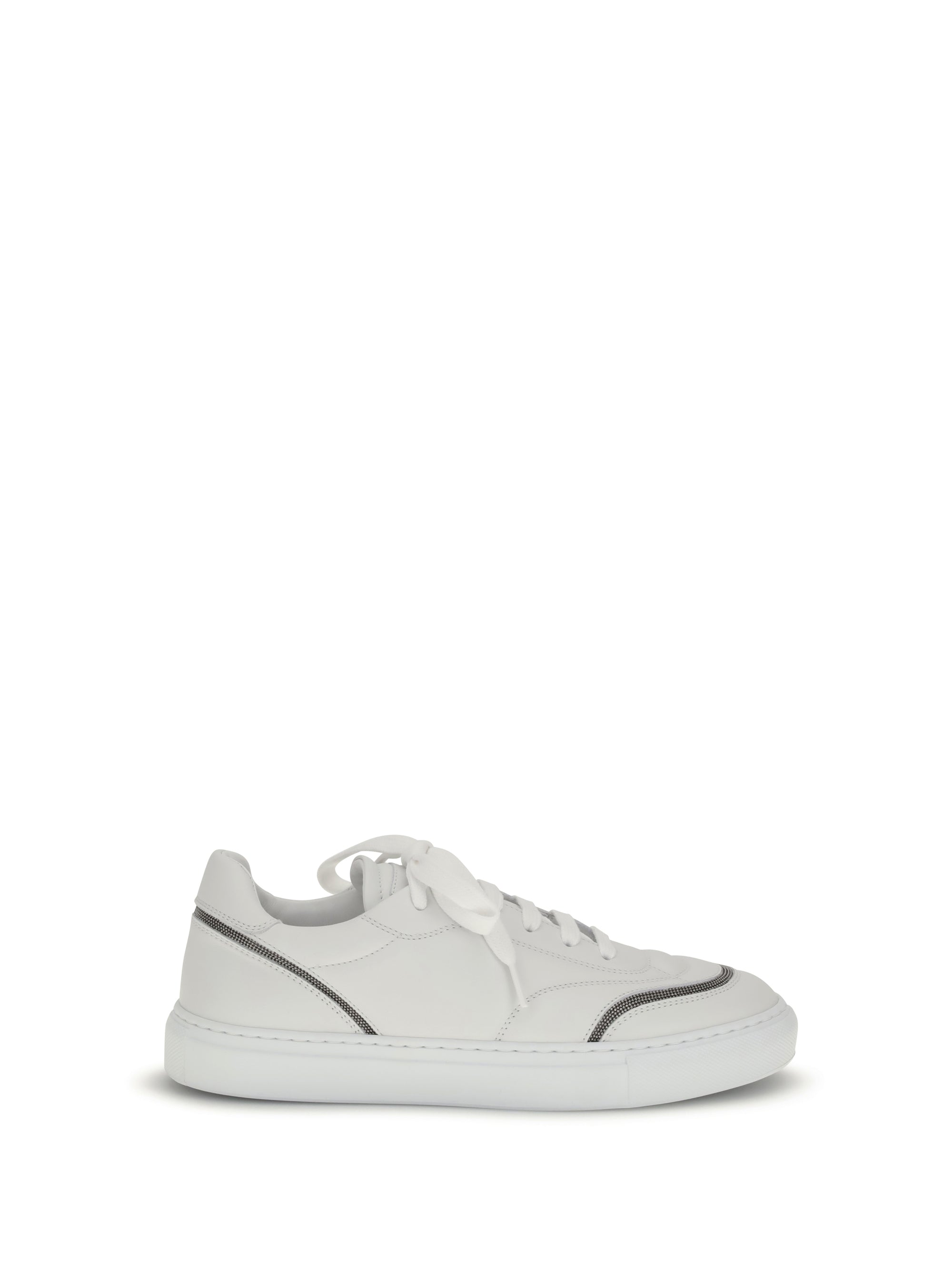 BRUNELLO CUCINELLI 40 leather sneakers with shiny details