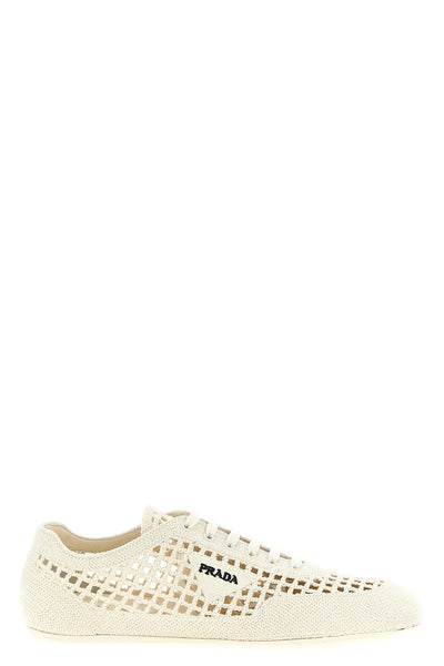 collapse crochet knit sneakers