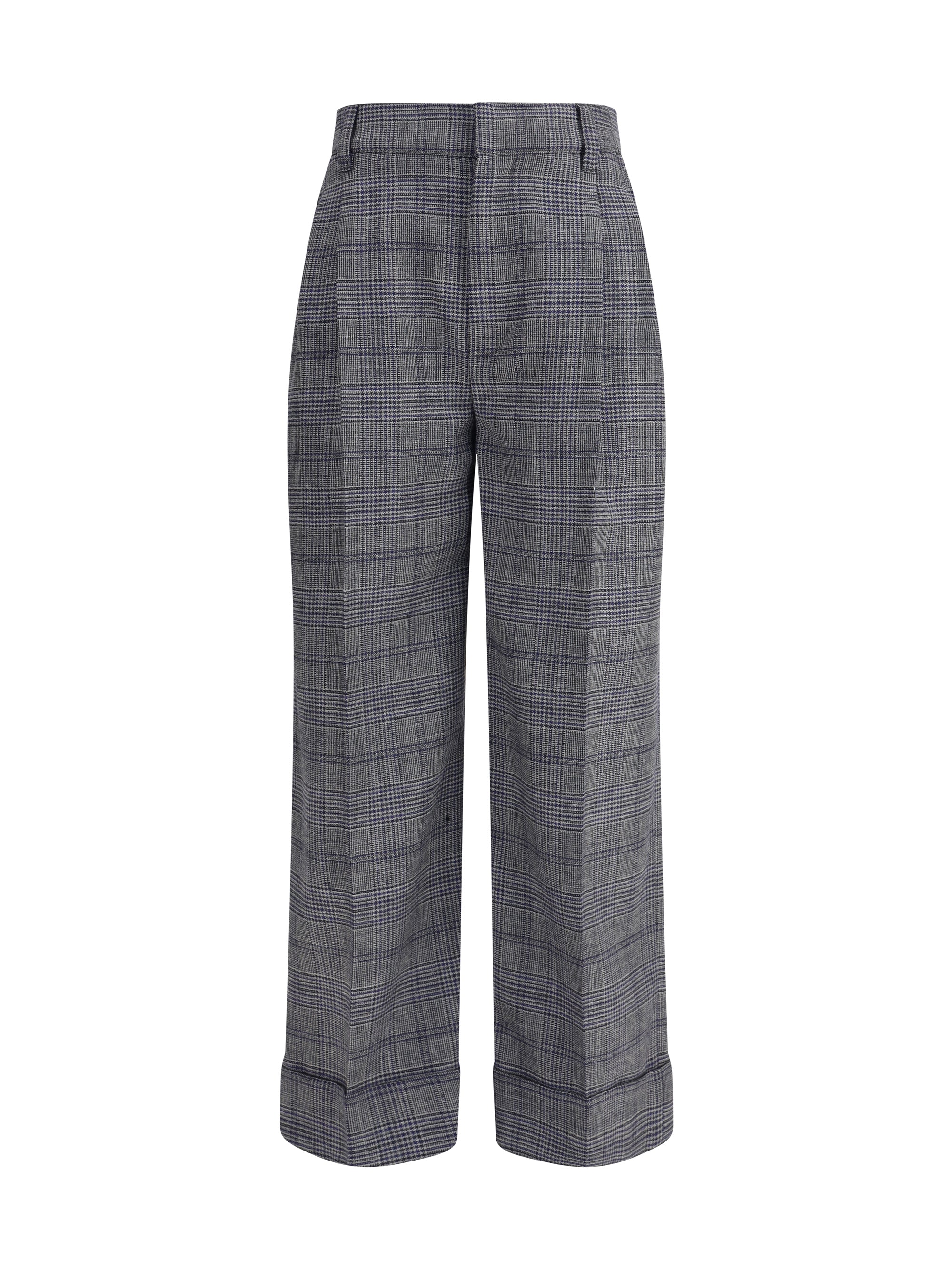 BRUNELLO CUCINELLI 38 prince of wales patterned pants