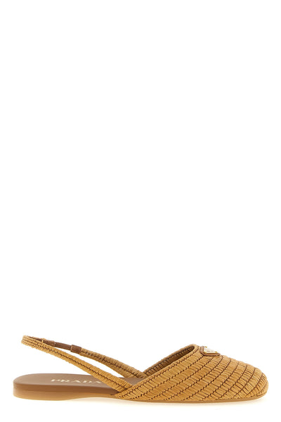 crochet viscose slingbacks