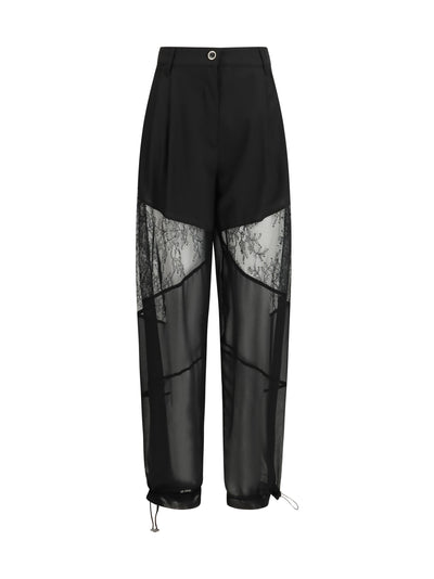 nacy pants with lace inserts