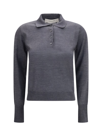 long sleeve merino wool polo
