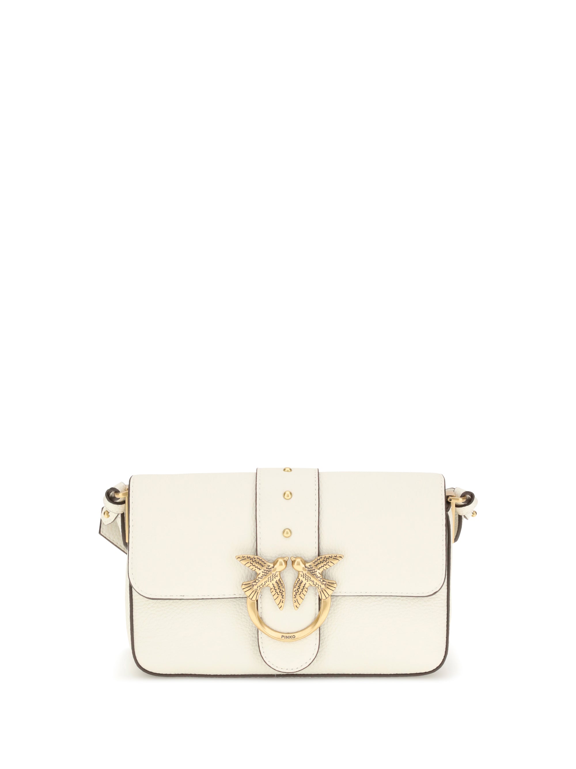 PINKO OS love leather shoulder bag