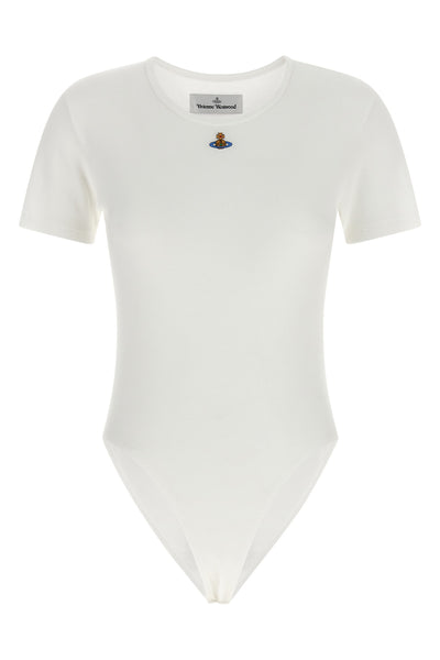 ribbed stretch cotton jersey bodysuit