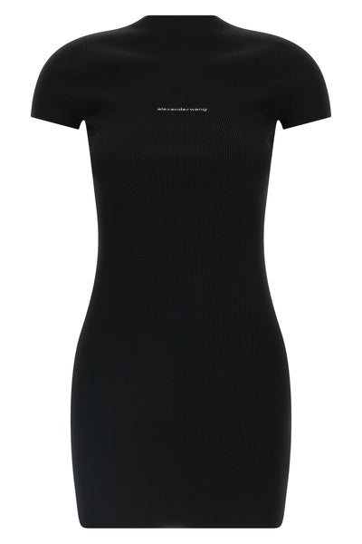 jacquard knit mini dress