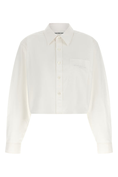 the alexander wang cropped shirt redefines contemporary tailoring through bold v