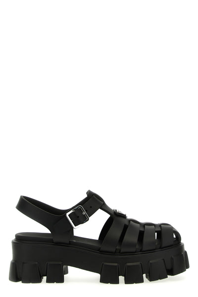 cage monolith rubber sandals