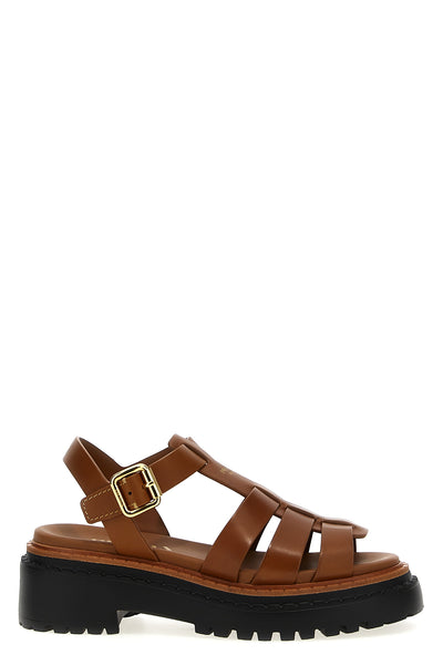 monolith leather sandals
