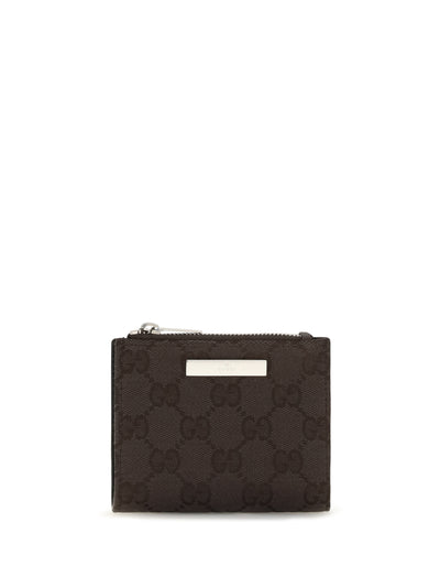small wallet with plaque