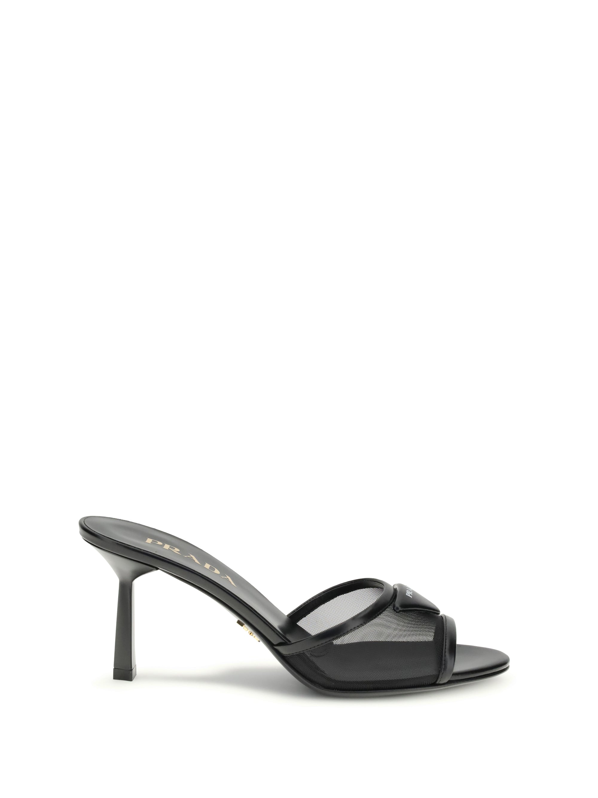 PRADA 36 mesh slipper sandals