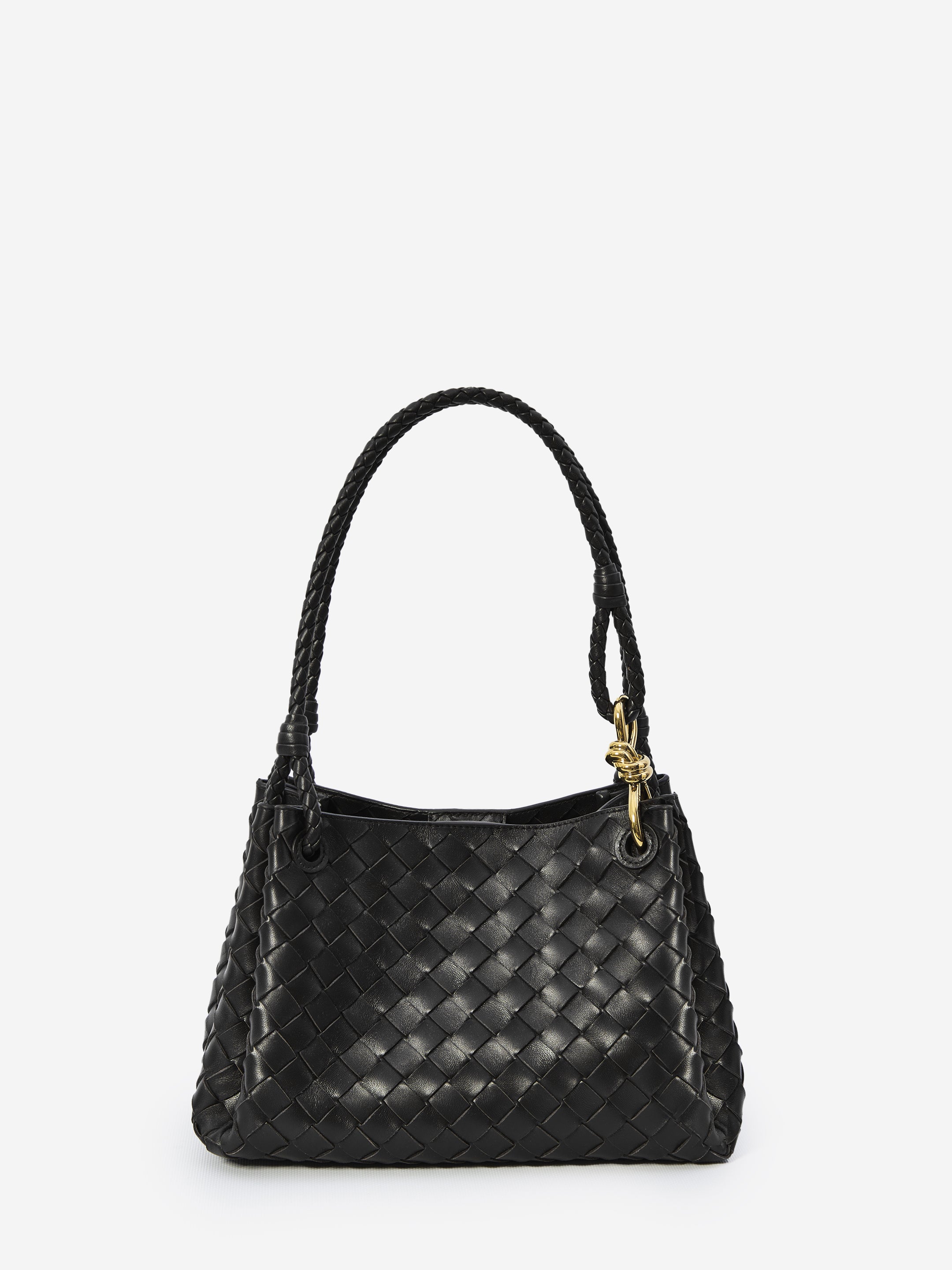 BOTTEGA VENETA OS parachute black medium bag