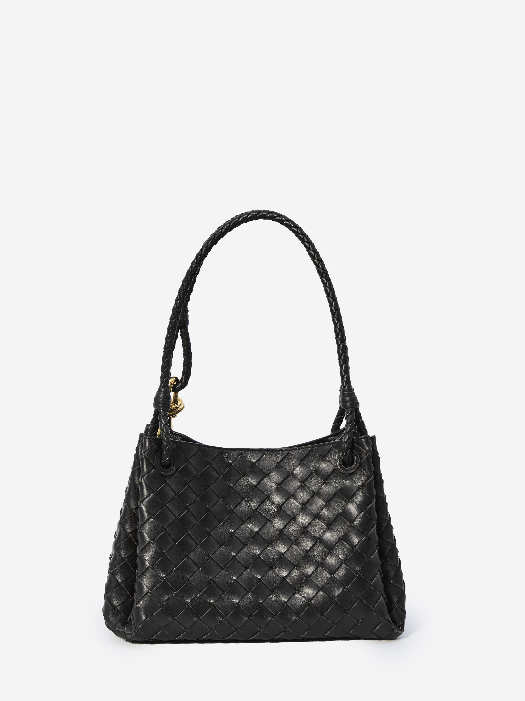BOTTEGA VENETA OS parachute black medium bag