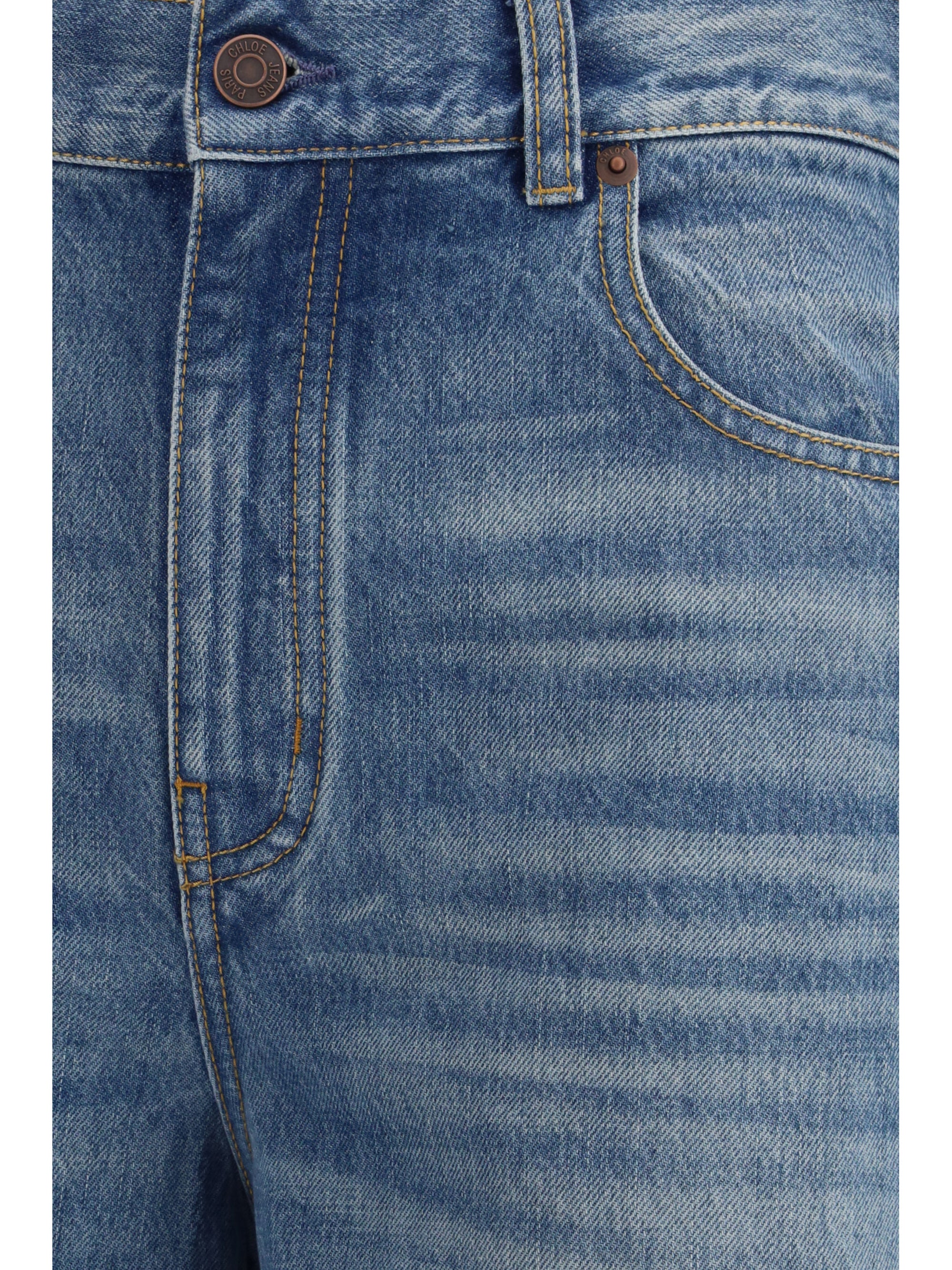 CHLOÉ 26 high-rise wide-leg jeans