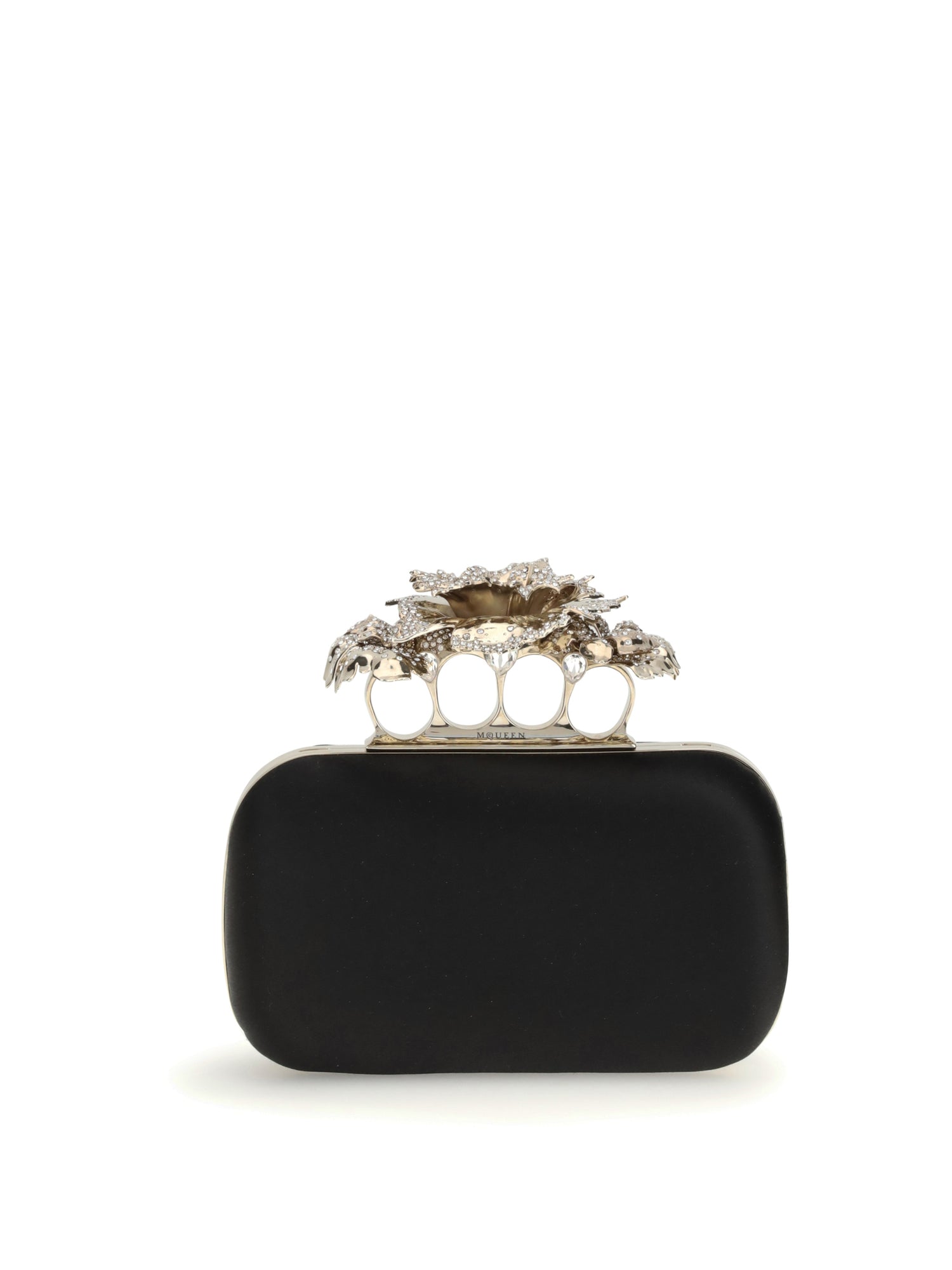ALEXANDER MCQUEEN OS carnation knuckle clutch